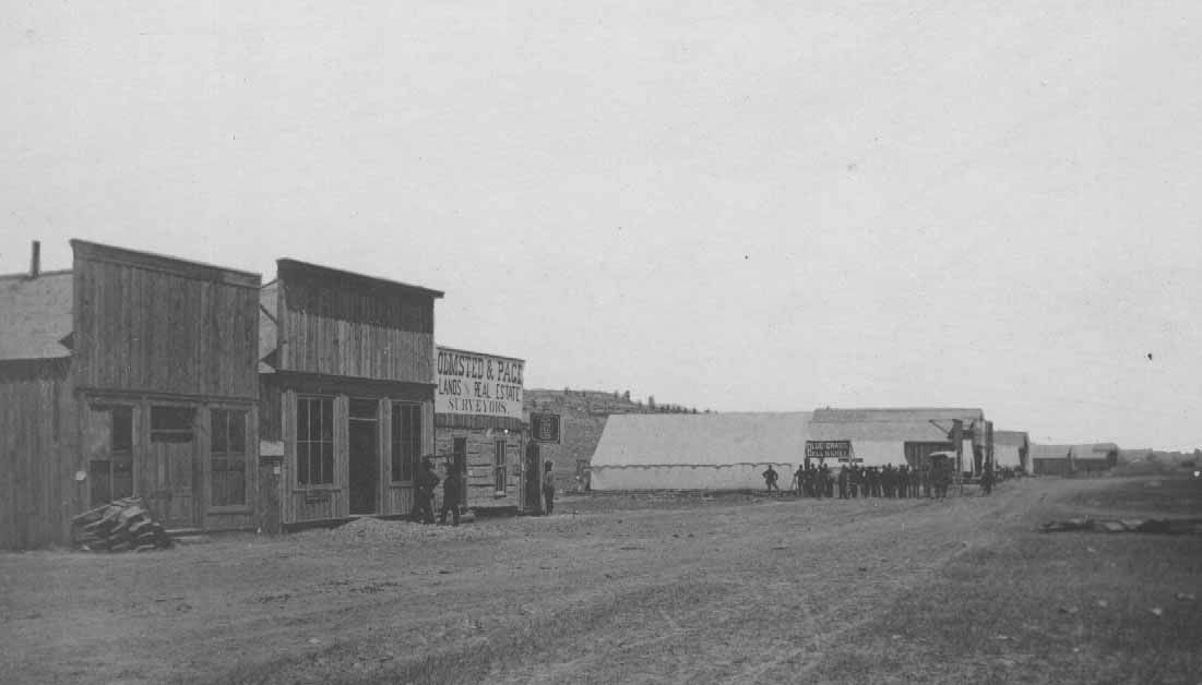 Montana Avenue looking northeast, 1880s